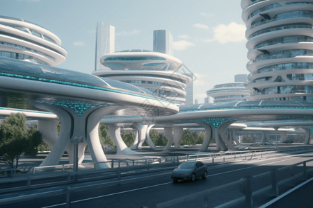 未来的城市建筑图片