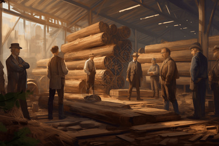 木材行业工厂图片