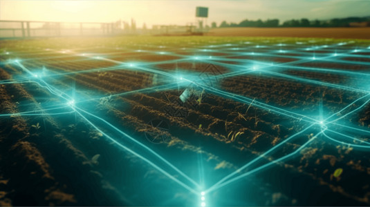 现代和高科技的农业背景图片