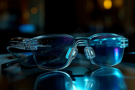 科技感智能VR眼镜背景图片