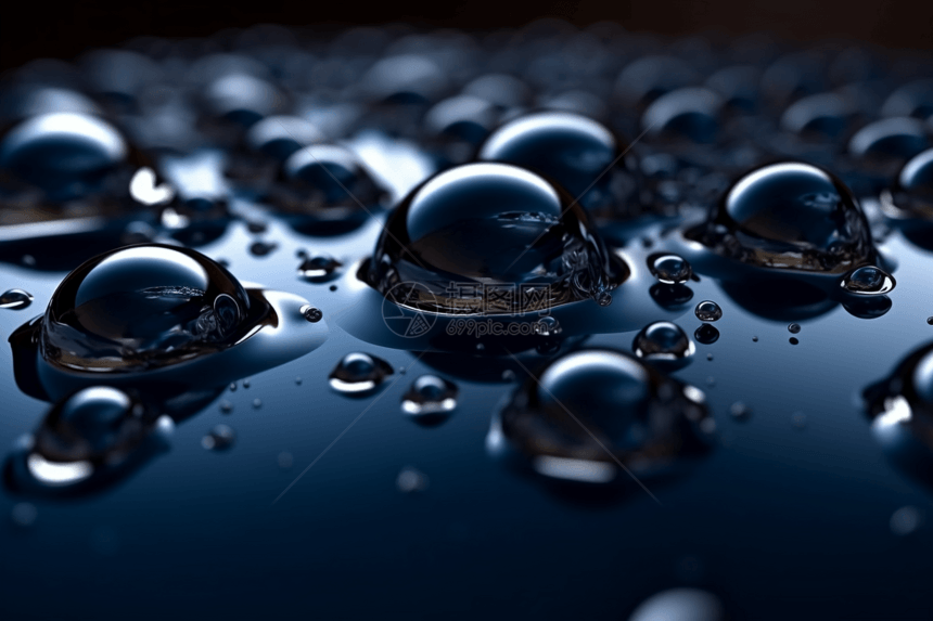 抽象流体水滴背景图片