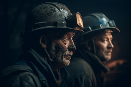 煤矿里的煤矿工人图片