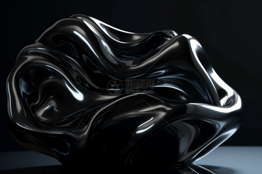 黑色的抽象3D背景图片