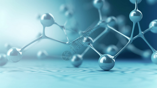 科技分子结构简单的分子结构背景设计图片