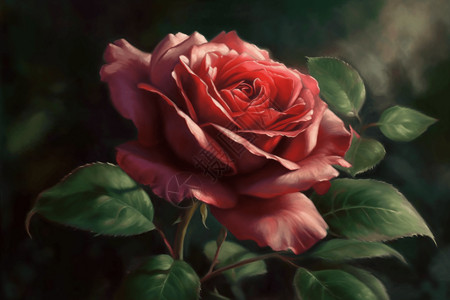 一朵娇艳的玫瑰花背景图片