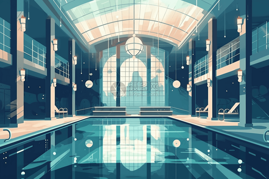 豪华的酒店泳池图片