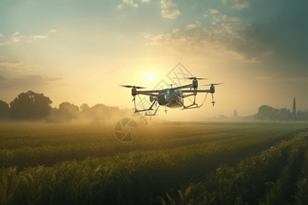 无人机科技农业图片