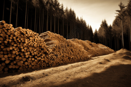 立买立送森立采伐树木设计图片