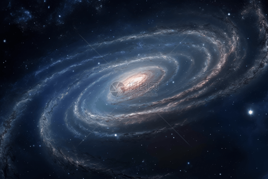 太空里的银河图片