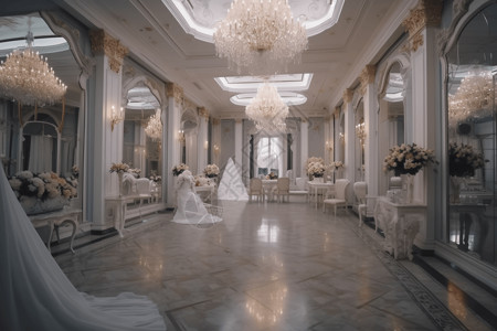 豪华的婚礼大厅图片