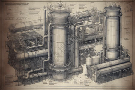 电厂的机械背景图片
