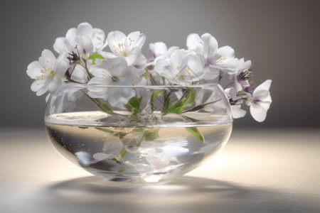 水晶透明玻璃花瓶图片