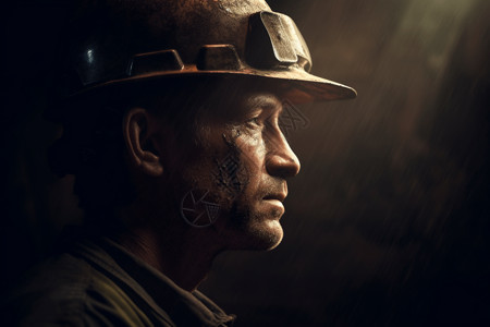 矿山工人背景图片