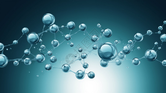 科学分子结构图背景图片