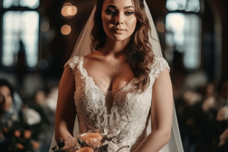 结婚的新娘背景图片