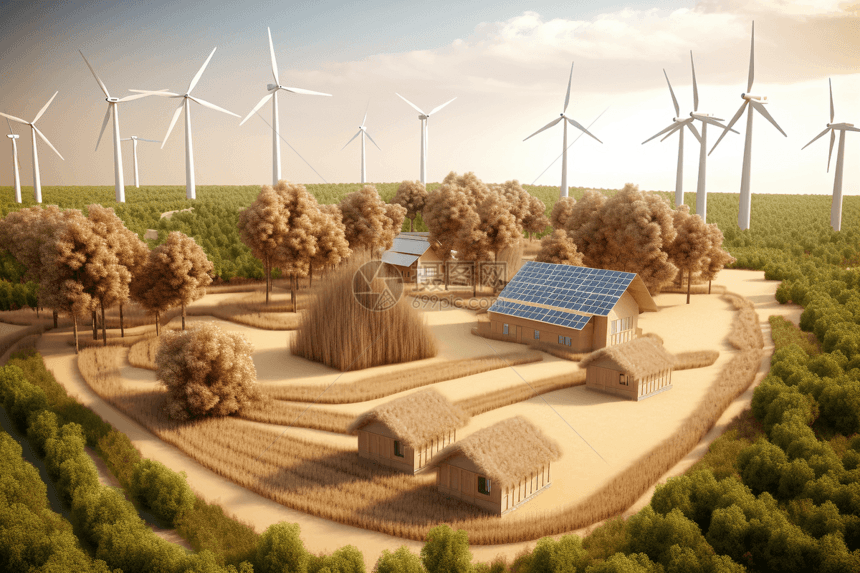 新能源农村图片