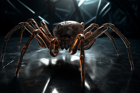 仿生蜘蛛机器人背景图片