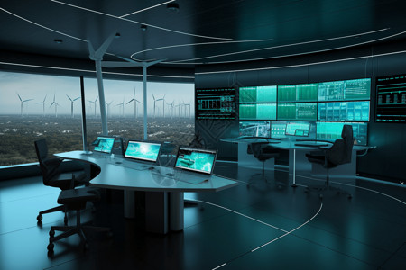 自动化系统控制室图片