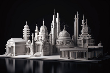 历史建筑模型图片