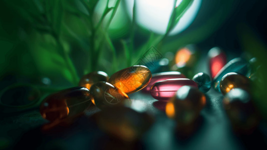 药片药品保健品鱼油胶囊设计图片