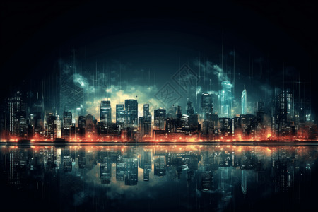 发达的智能科技城市技术高清图片素材