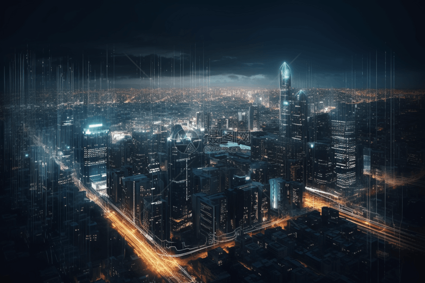 人工智能的城市图片