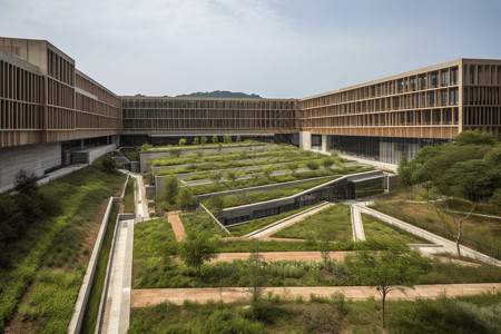 校园的植被覆盖图片