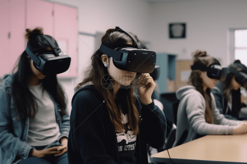 学生体验VR图片