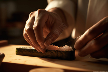 寿司制作图片
