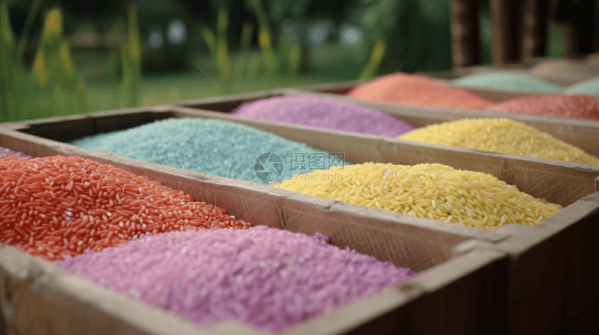 彩色杂交水稻图片