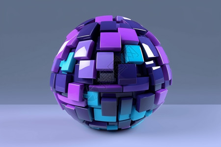 球体抽象插图3d渲染背景图片
