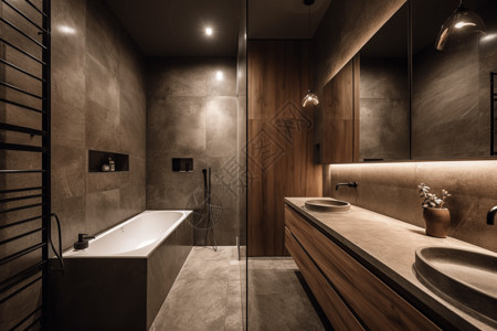 桑拿中心浴室设计图片
