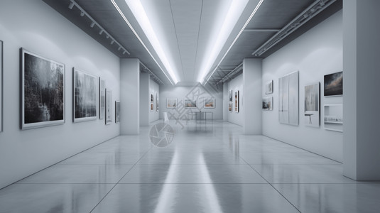 现代美术展览馆背景图片