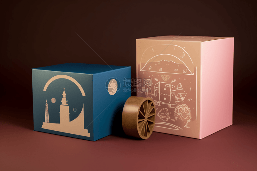 中秋月饼盒子包装设计图片
