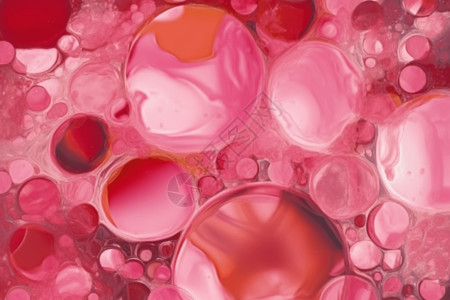 粉色气泡抽象背景图片