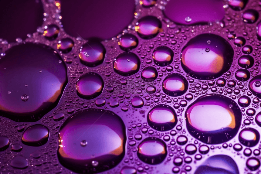 蜂窝油滴紫色色调图片