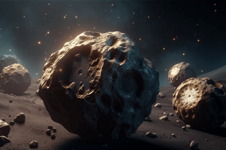 小行星采矿背景图片