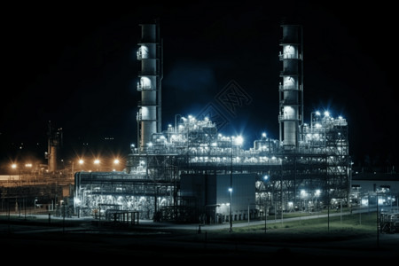 天然气发电厂图图片