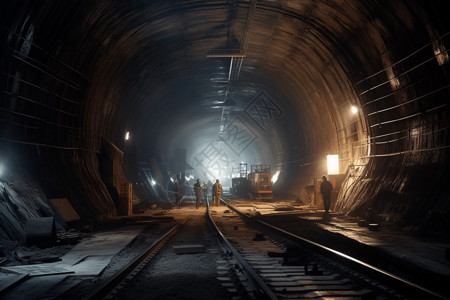 公路隧道施工图图片