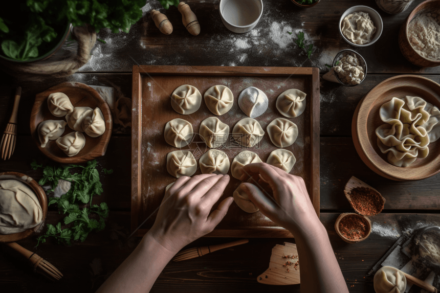 做真材实料的饺子图片