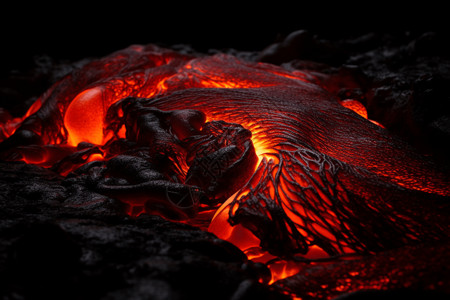 火熔岩千度的熔岩背景