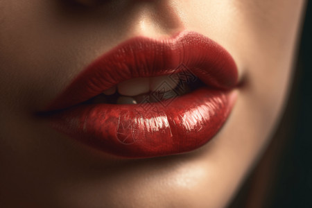 女性嘴唇美妆嘴唇细节设计图片