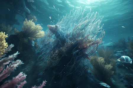 海底的景观鱼类高清图片素材