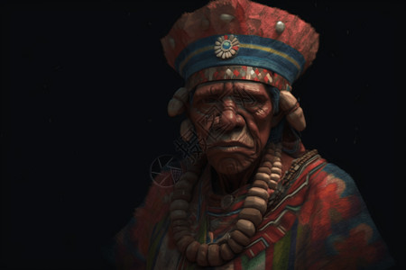 部落首领酋长古老的高清图片