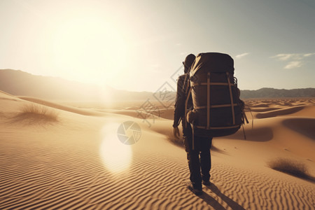 沙漠旅游背景图片