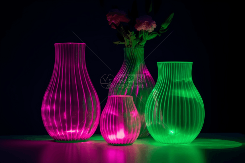 创意的花瓶3D设计图图片