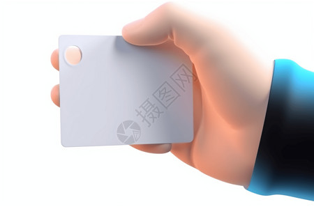 手持银行卡信用卡3d手持银行卡插画