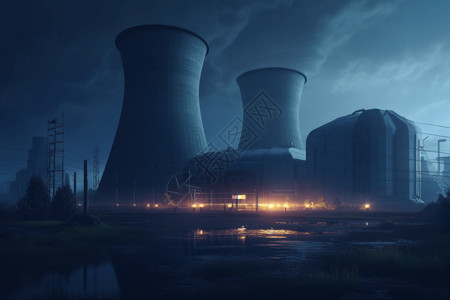 核电站外部图片