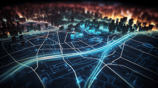 全球定位系统导航城市高清图片素材