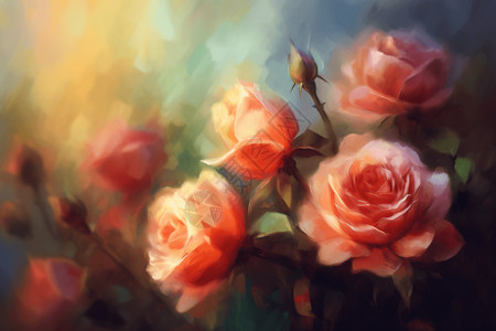 美丽的玫瑰花背景图片